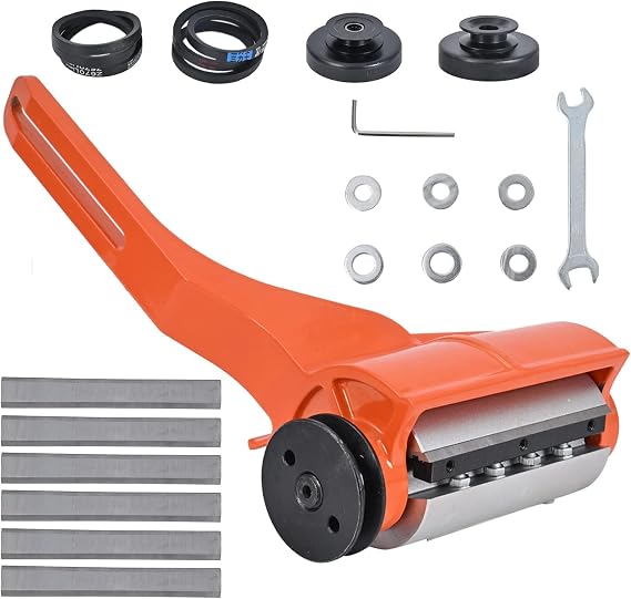 Log Peeler Debarker, Upgraded Aluminum Alloy Wood Debarking Tool Chainsaw Attachment with 6 Blades for Husqvarna and STIHL