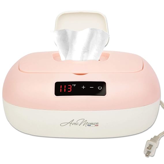 La Caresse Baby Wipe Warmer - Baby Essentials for Girls - Wet Wipe Dispenser - Adjustable Heat Settings Digital Display - Pink - Calentador de Wipes para Bebes - Blue