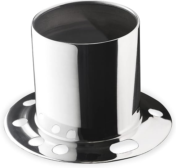 Topline Products C128 Chrome 4.25" Wheel Center Cap | Open Derby Push-Through Design