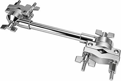 AIAS Rotating Multi Clamp 360 Adjustable Drum Hardware Mount for Cymbal Arms, Drum Modules, Electronic Pads & Percussion Accessories