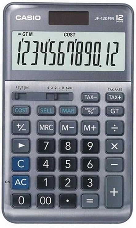 Casio JF-120FM 12 Digit Desktop Calculator