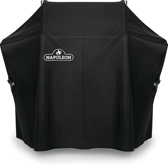 Napoleon Grill Cover for Rogue 425 Series - Black, Water Resistant, UV Protected, Air Vents, Hook and Loop Closure, Hanging Loops, Adjustable Buckled Straps