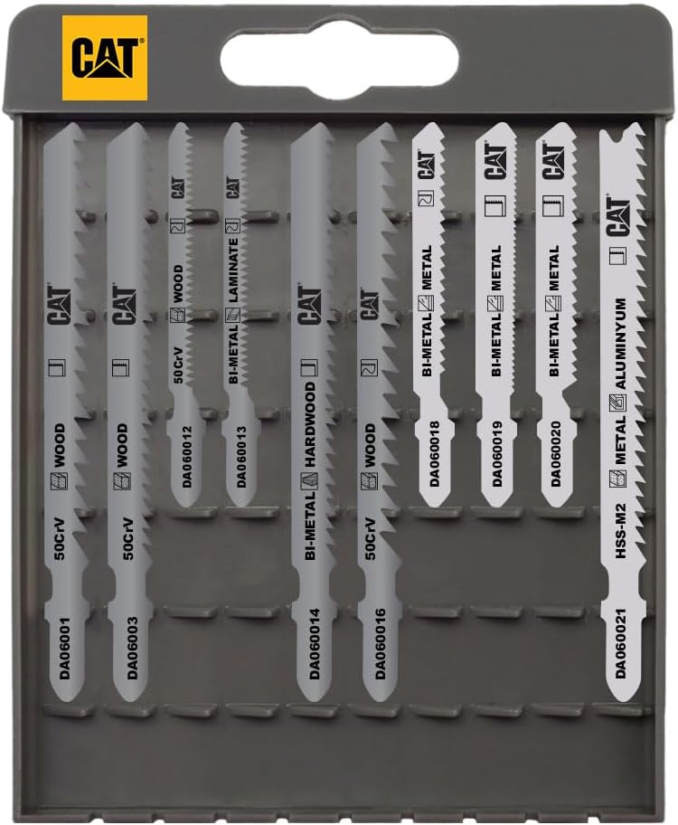 CAT DA06903 Professional MetalWood PrecisionRough Cut Decoupage Saw Bit 10 Pieces