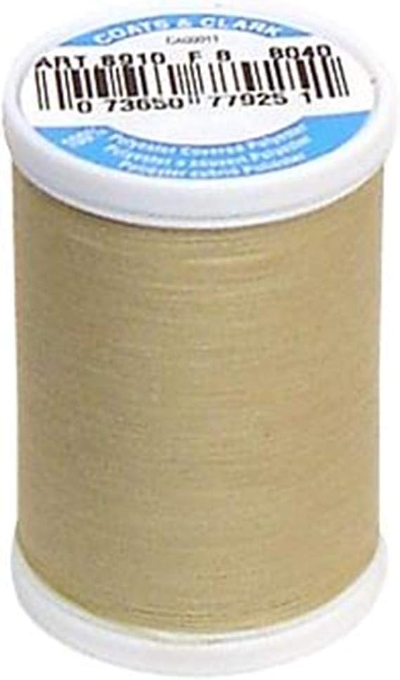 Coats Thread & Zippers Dual Duty XP General Purpose Thread, 250-Yard, Beige, 1 Pack
