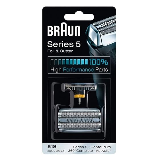 Braun Series 5 Combi 51S Foil and Cutter Replacement Pack (Formerly 8000 360 Complete or Activator), 0.32 Ounce