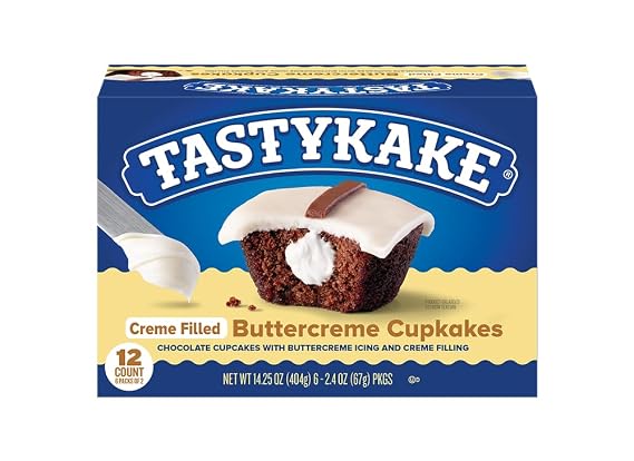 Tastykake Buttercreme Creme-Filled Chocolate Snack Cakes (Pack of 2)