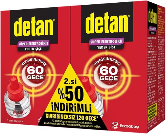 Detan 60 Gece Elektrolikit 2.Si%50 Yedek