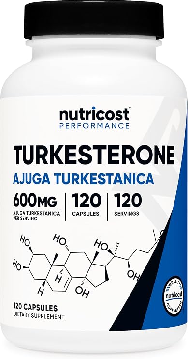 Nutricost Turkesterone Dietary Supplement 600mg, 120 Capsules - Vegetarian, Non-GMO & Gluten Free