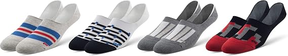 Pair of Thieves Mens No Show Liner Socks, 4 Pack, Low-Cut Invisible Socks with Silicone Gripper, AMZ Exclusive