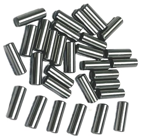 30PCS 1/8 x 3/8 Dowel Pins,1/8 inch x 3/8 inch Metal Dowel pins,Shelf Pegs,Support Shelves,Bearings Alloy Steel Wood Bunk Bed pegs