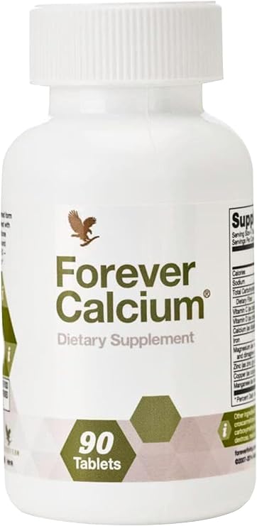 Forever Living - Forever Calcium - 90 Tablets | Contains Di-Calcium Malate, Vitamin D, Magnesium And Zinc, Gluten-Free Tablets, For Daily Mineral Supplement Use