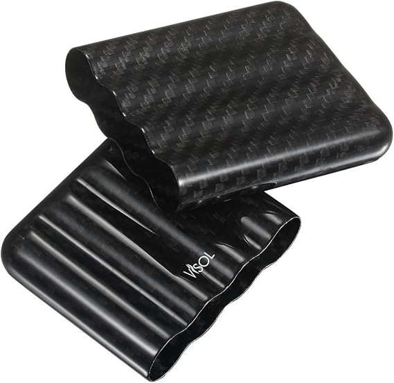 Visol Products VCASE785 Landon Carbon Fiber Mini Cigarillo Case