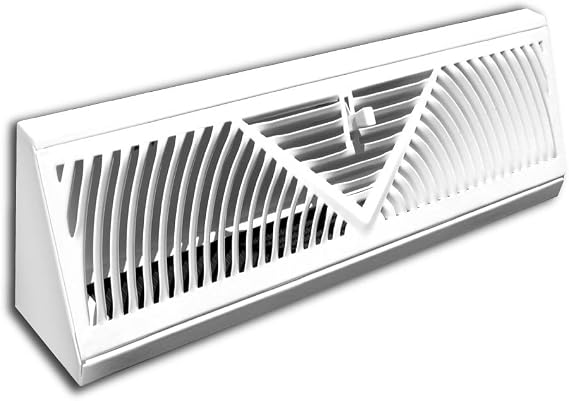 Truaire 118SW 18-Inch Floor Baseboard Supply 18-Inch Floor Baseboard Diffuser, White