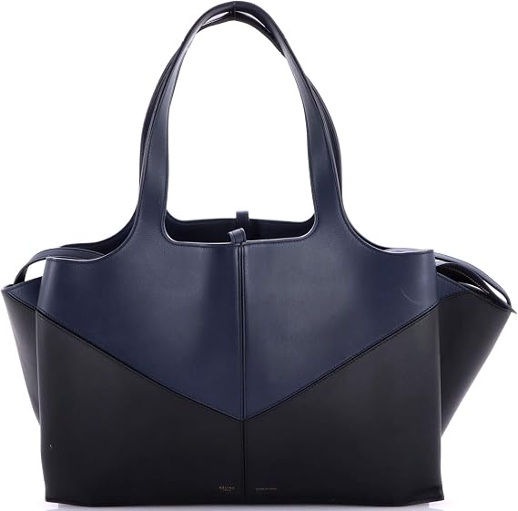 Pre-Loved Tri-Fold Shoulder Bag Smooth Calfskin Medium, Black