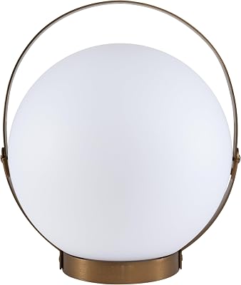 Allsop Home & Garden Moonrise Lantern an IndoorOutdoor 3 Diffused Light Modes, Rechargeable, and Portable