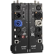 MFL. Detachable Professional Cable Tester, Multi-Interface Audio Line Checker, HDMI Type-C USB RCA BNC Testing Device with LED Indicators, Black