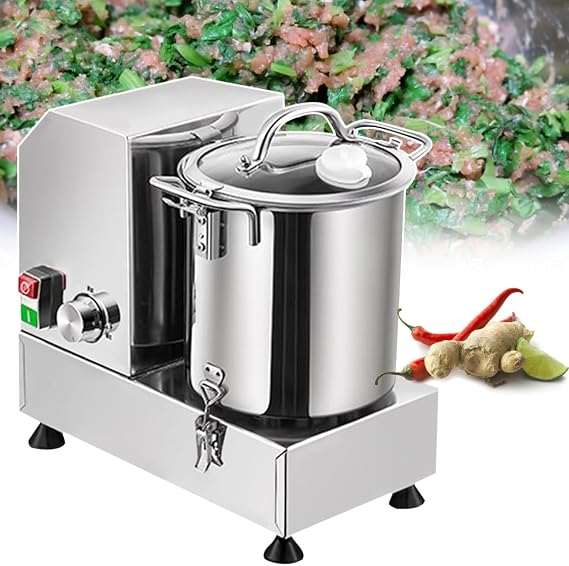 9L Commercial Meat Grinder, 3700rpm Detachable Electric Vegetable Chopper, Stainless Steel Food Processor, for Meat, Sauces, Fruits and Nuts