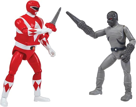 Power Rangers Mighty Morphin Re-Ignition - Auto-Morphin Red Ranger vs Putty Patroller Verse 2-Pack by Playmates Toys