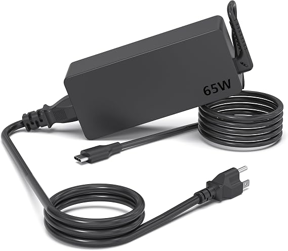 100 Pack Laptop Charger 65W watt USB Type C AC Adapter Replacement for Hp Chromebook 14 13 X360 Spectre x360 Elite x2 EliteBook; Lenovo Yoga,Dell, ASUS,Acer Type C Power Supply Adapter with Cord