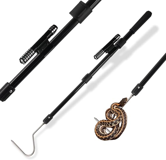 Snake Catcher Hook Stick Tongs Grabber Catching Tool Picker Kit