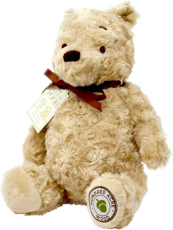 Rainbow Designs DN1463 Cuddly Classic Pooh & Friends Winnie The Pooh Soft Toy-Teddy Bear for Babies and Toddlers, Honey, Wood