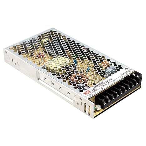 Mean Well LRS-200-12 Switching Power Supply, Single Output, 12V, 17A, 200W, 8.5" L x 4.5" W x 1.2" H