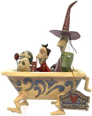 Disney Traditions by Jim Shore “The Nightmare Before Christmas” Tub Stone Resin Figurine, 8
