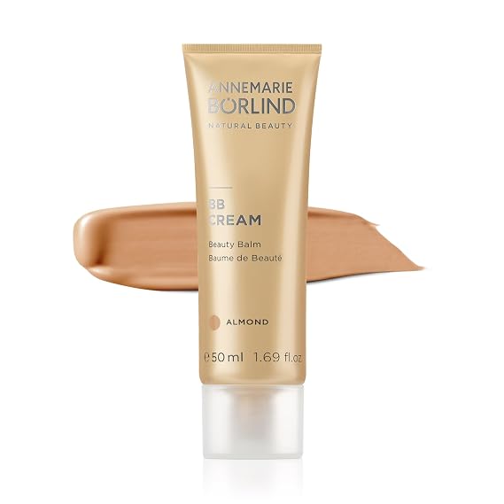 ANNEMARIE BORLIND - BB CREAM - almond - tinted, moisturizing & balancing beauty balm, facial care with macadamia nut oil, light coverage, vegan 1.69 Fl. Oz.