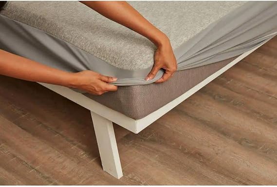 Wakefit 100% Waterproof Premium Cotton Mattress Protector | Breathable and Hypoallergenic Ultra Soft Fitted Bed Protector 78"x72" - King, Grey - Cotton