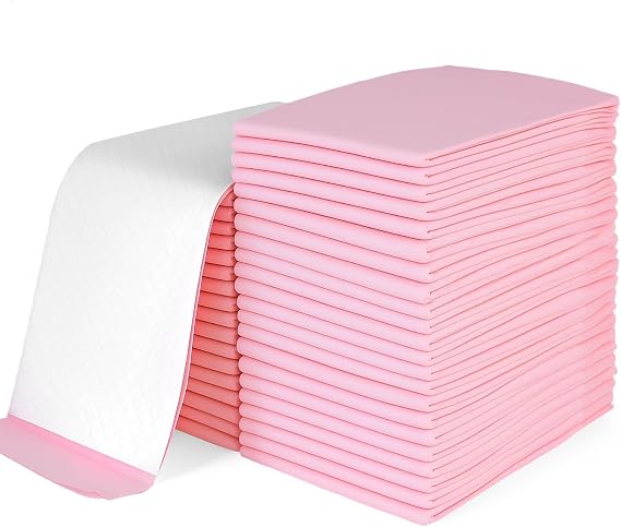 Rocinha Disposable Changing Pads for Baby 22" x 22" Disposable Underpads Waterproof Diaper Changing Pad Liner Breathable Underpads Bed Table Protector Mat, Pack of 50