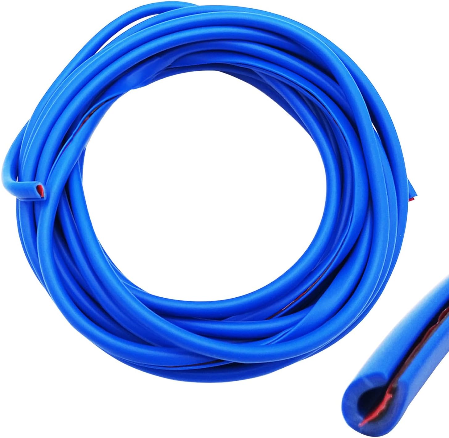 CTRICALVER Car door seal protector 5M Car edge Protector Strip U-shaped car protection door edge protector, Fit for SUV Sedan MPV and Most Models Blue