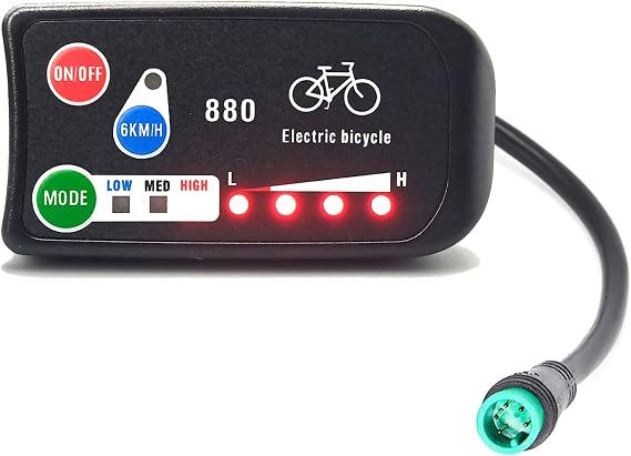 Electric Bicycle Display 36V 48V,KT LED-880 E Bike Display Matches Controller for Ebike Accessories