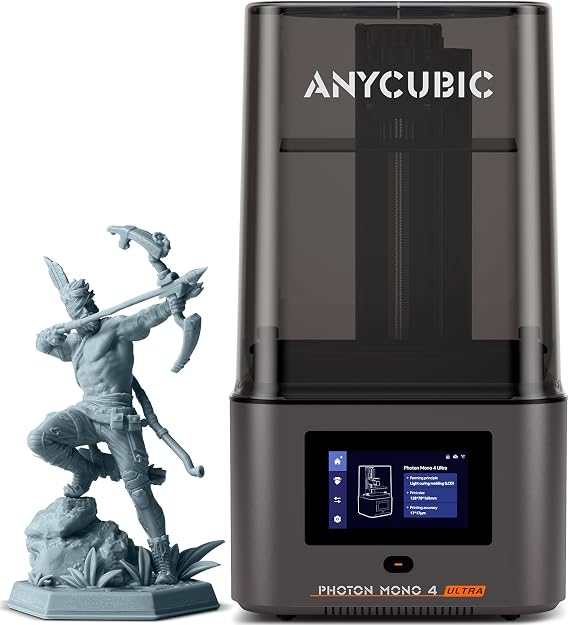 ANYCUBIC Photon Mono 4 Ultra 10K Resin 3D Printer, 7'' HD Mono Screen