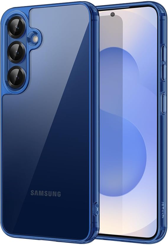 JETech Samsung Galaxy S25 Anti Yellow Case - Navy