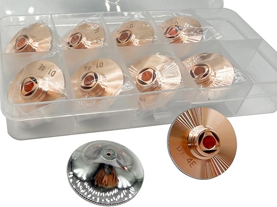 10Pcs D28 Laser Cutting Nozzle Double Layer Nozzle, Caliber 1.4mm