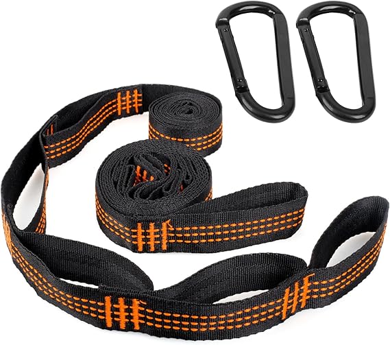Pack of 2 Hammocks Suspension Straps 2 m x 2.5 cm
