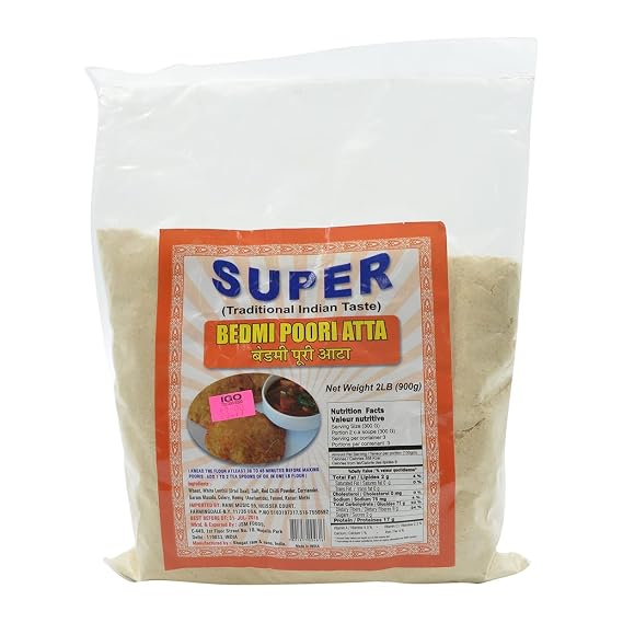 Super, Bedmi Poori Atta, 1 Pound(LB)