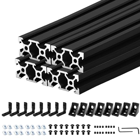 4Pack 2040 Aluminum Extrusion V Slot 1830mm 72 inch Black