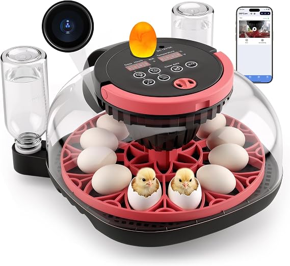 MYPIN Automatic 12-Egg Incubator with Camera & App Control