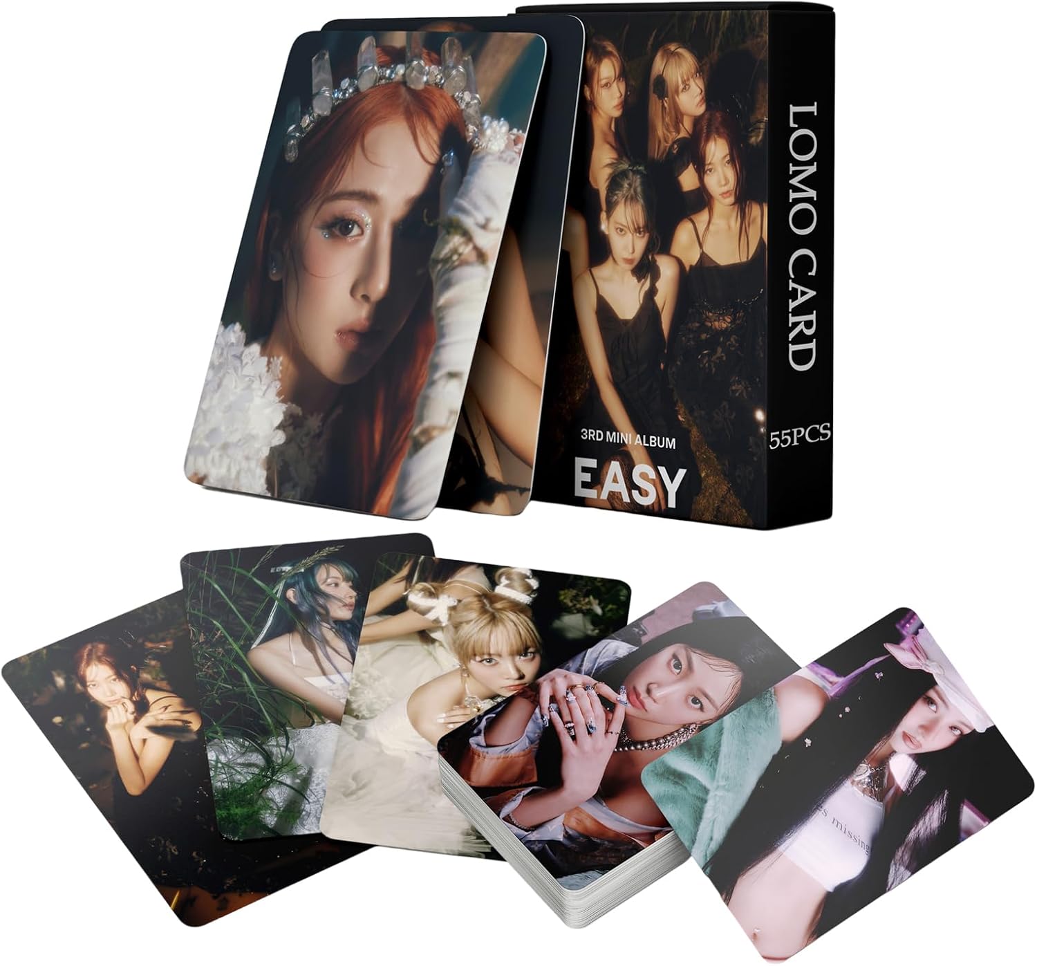 Yuto 55 PCS le sserafim Photos Album Easy for Fans Daughter Kpop le sserafim Album Easy Photocards Decoration Birthdays Party Merchandise