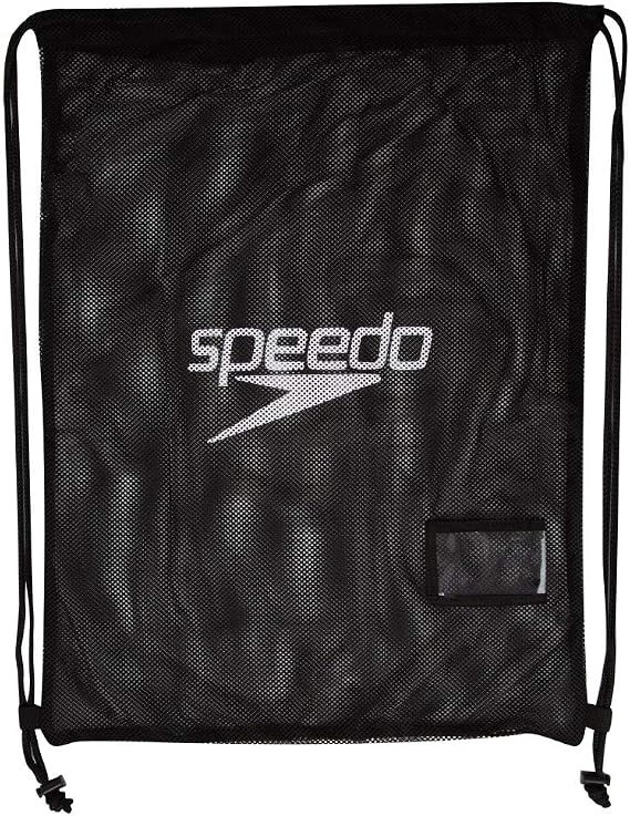 Black Speedo Equipment Mesh Wet Kit Swim Bag