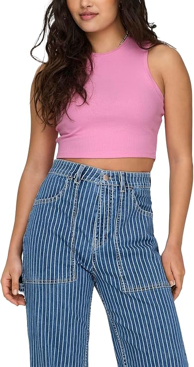 ONLY ONLVILMA S/L CROPPED TANK TOP JRS NOOS Tişört Kadın