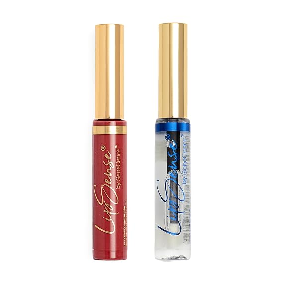 SeneGence LipSense Fly Girl Liquid Lipstick and Glossy Clear Lip Gloss Duo 18HR Wear, Hydrating, Waterproof, Transfer-Proof