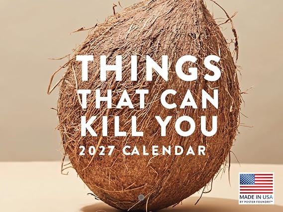 Things That Can Kill You Calendar 2027 Humorous Monthly Wall Calender 12 Month