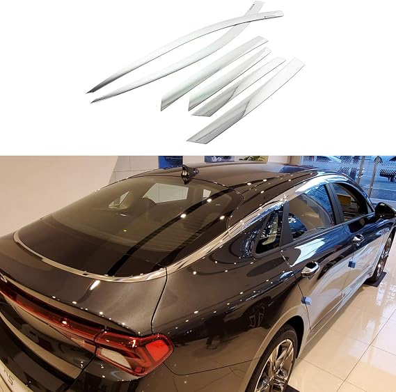 AUTOCLOVER Chrome Side Window Deflector Rain Guards 6p E014