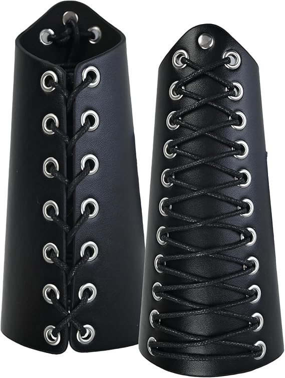 1 Pair Leather Arm Guards Medieval Accessories for Theme Activity
