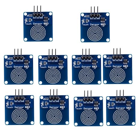 HiLetgo 10pcs TTP223B Capacitive Touch Switch Module Touch Sensor Switch Digital Capacitive Touch Sensor Switch DC 2~5.5V