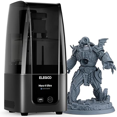 ELEGOO Mars 4 Ultra MSLA Desktop Resin 3D Printer | 7 9K Mono LCD, Wi-Fi Connectivity, ACF Release Liner Film, 6.5 6.04 3.06 inches Printing Size