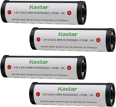 Kastar 4-Pack 3.7V 2.6Ah 74175 Lithium-ion Battery Compatible with Streamlight 74175 Li-ion Battery, Streamlight flashlights and headlamps