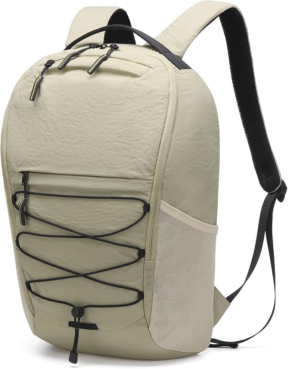 Travel Casual Backpack for Women and Men Daypack Apricot